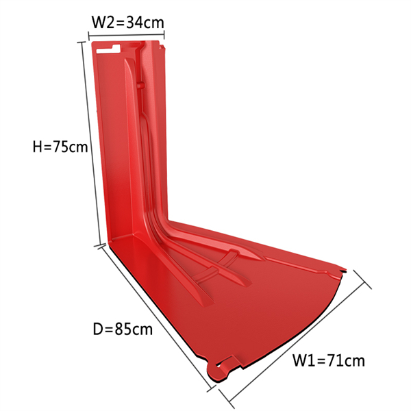 SG75OT flood barrier outward