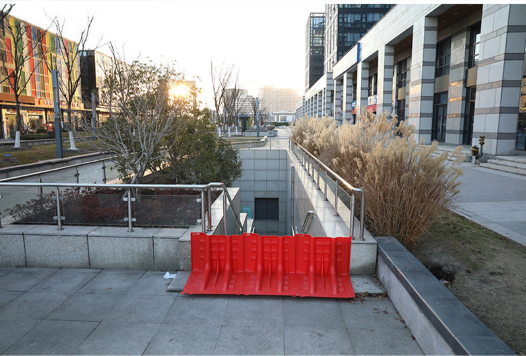 Our flood barriers used in shopping mall